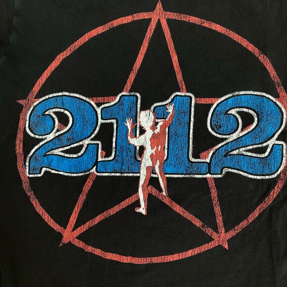 Rush 2112 Tour 1976 Reprint Starman Band Tee Shirt Small - Picture 3 of 5